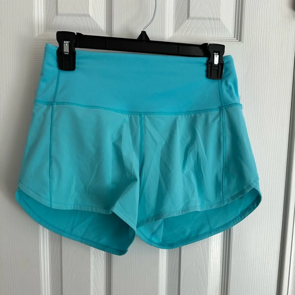 lululemon athletica Light Blue Athletic Shorts - Picture 2 of 10